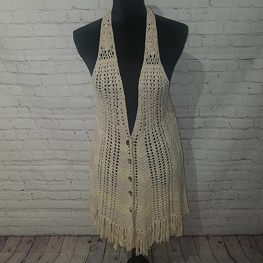 FREE PEOPLE Bohemian sz small sweater wrap, $88